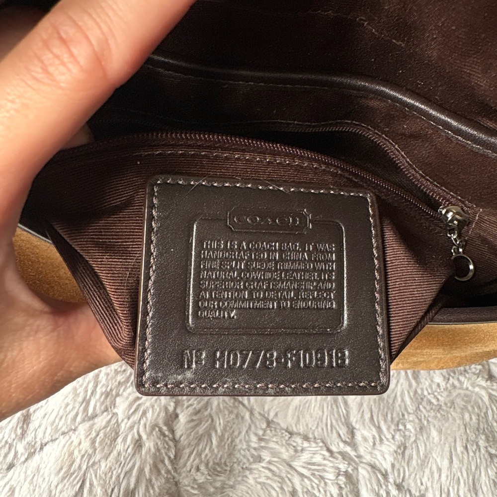 RARE Y2K Suede Coach Soho Tan, Brown, 2007 - Picture 2 of 16